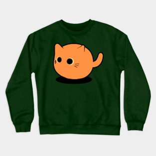 Kitty Ball Orange Crewneck Sweatshirt